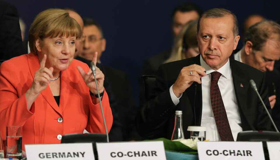 Angel Merkel og Recep Tayyip Erdogan i Istanbul våren 2016. Foto: Salih Zeki Fazlıoğlu for World Humanitarian Summit CC BY-ND 2.0