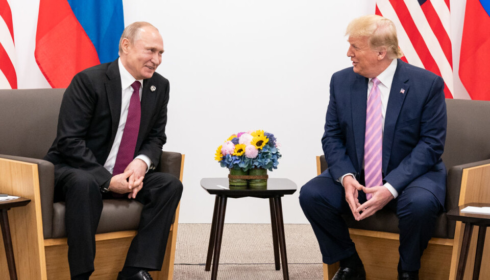 Vladimir Putin og Donald Trump under G20-møtet i Osaka i 2019.