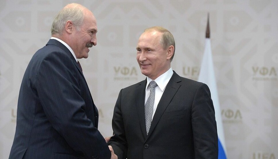 Aleksandr Lukasjenko og Vladimir Putin