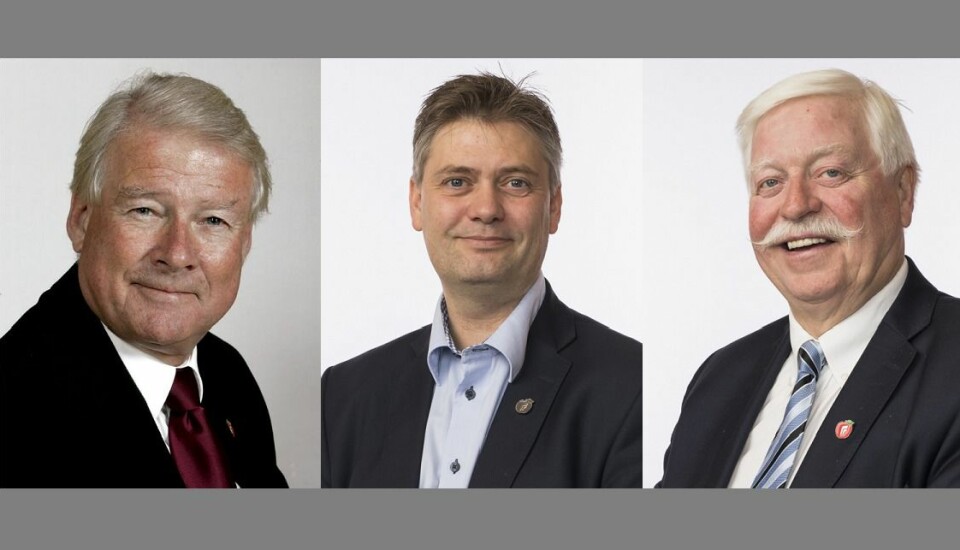 Carl I. Hagen, Jan Steinar Engeli Johansen og Knut Magne Flølo mister plass på Stortinget når Frp nå går ut av regjering.
