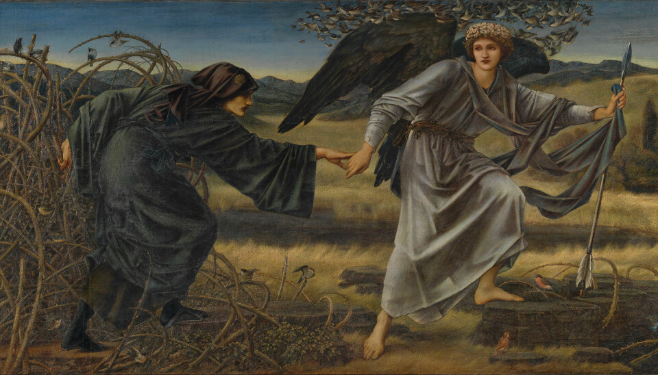 'Kjærligheten og pilegrimen' av Edward Burne-Jones.
