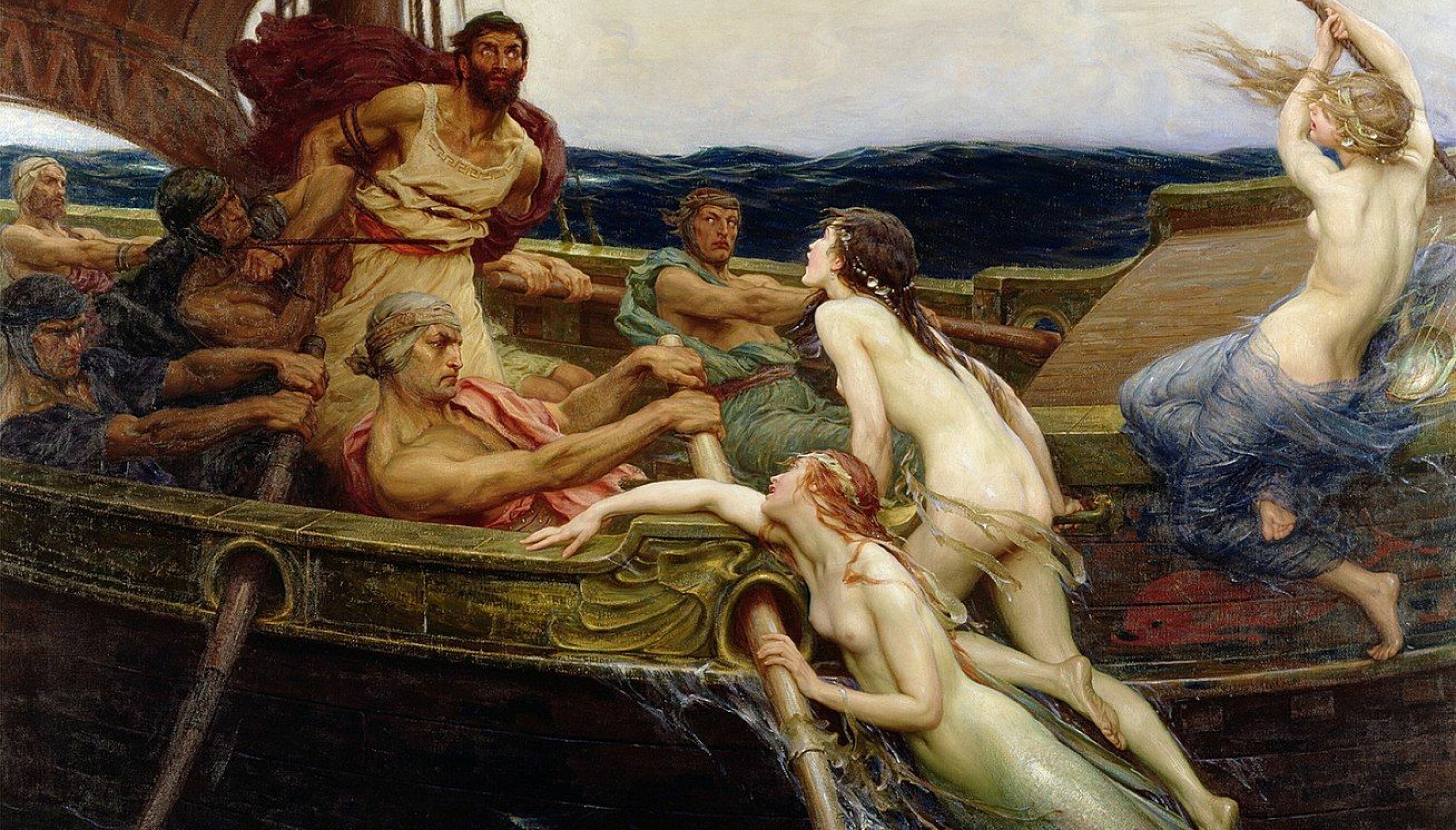 Sirener var ifølge antikkens greske mytologi forlokkende og ødeleggende vesener, ofte fremstilt som kvinnelige vesener. Med sin fortryllende sang lokket de sjøfolk til å begå skipbrudd mot klippene av deres øy.