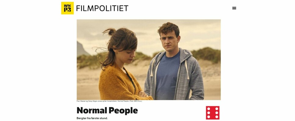 NRK både strømmer og anmelder serien Normal People.