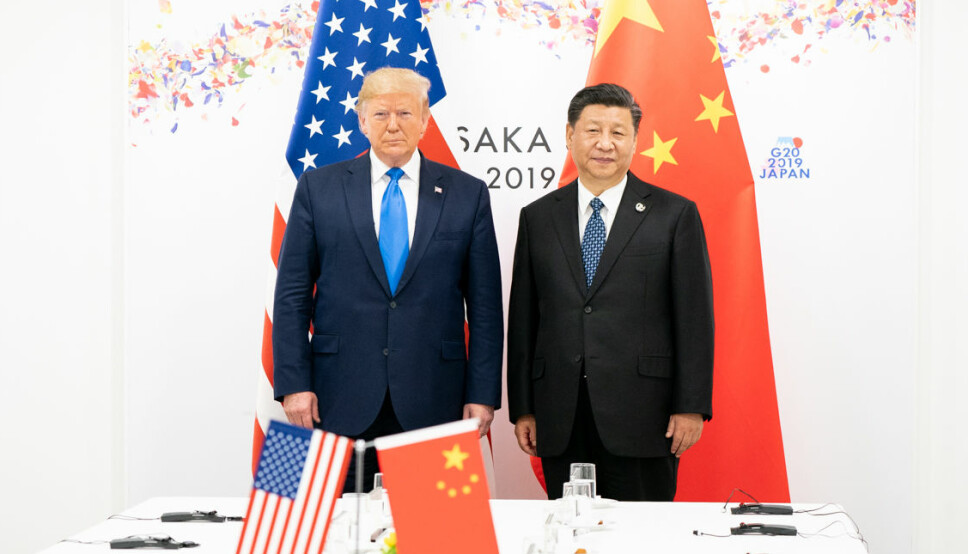 Donald Trump og Xi Jinping under G20-toppmøtet i Osaka 2019