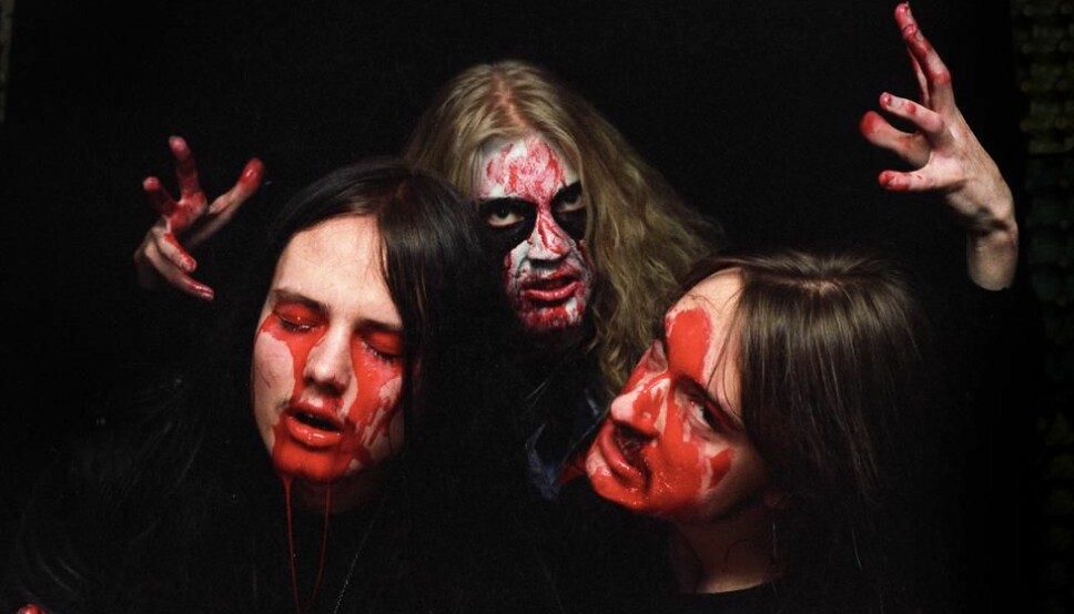 Mayhem i 1988: Øystein Aarseth, Pelle «Dead» Ohlin og Jørn Stubberud.
