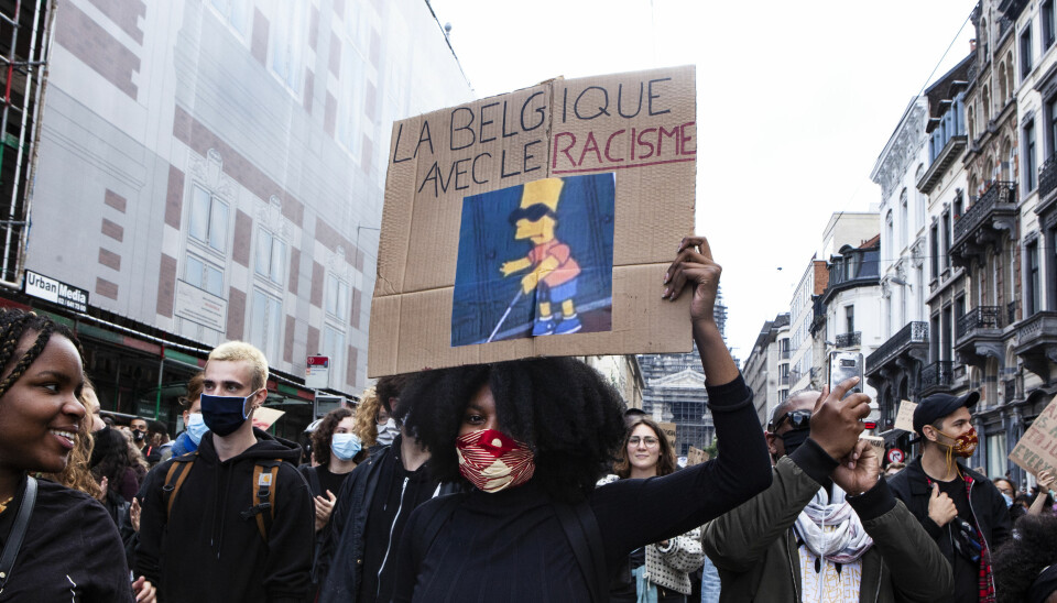 BLM-demonstrasjon i Brussel