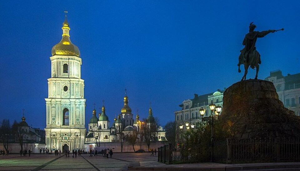 Sofia-katedralen i Ukrainas hovedstad Kiev.