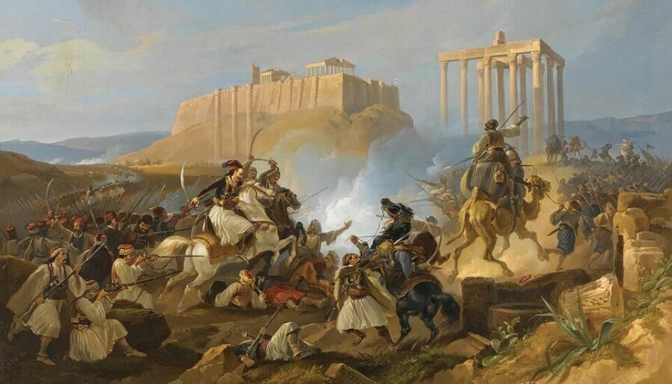 Siege of the Acropolis - Georg Perlberg (1807-1884)