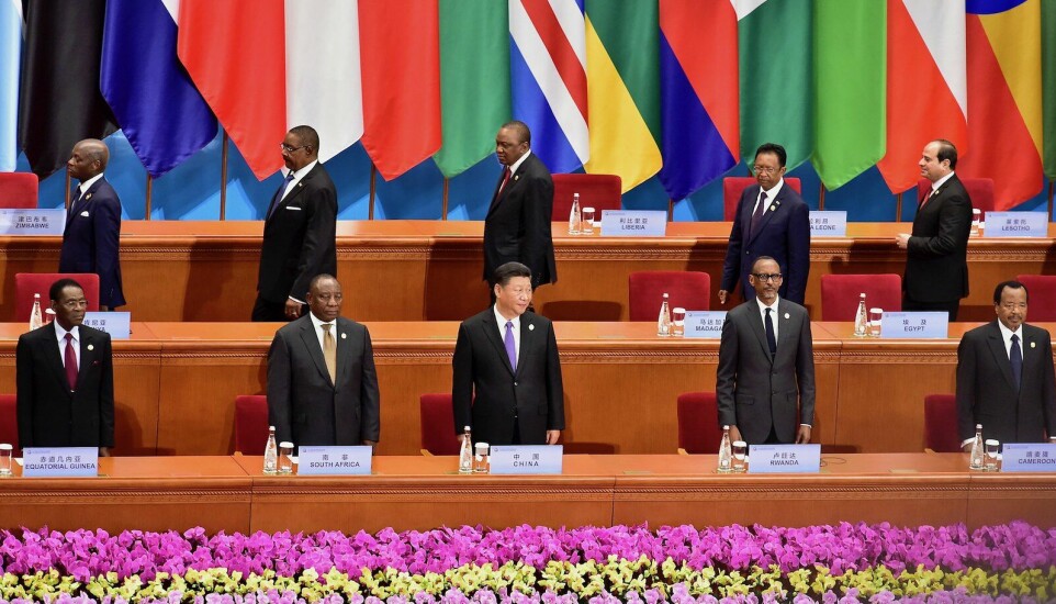 Afrikanske statsledere og Kinas president Xi Jinping under Forum on China-Africa Cooperation i 2018.