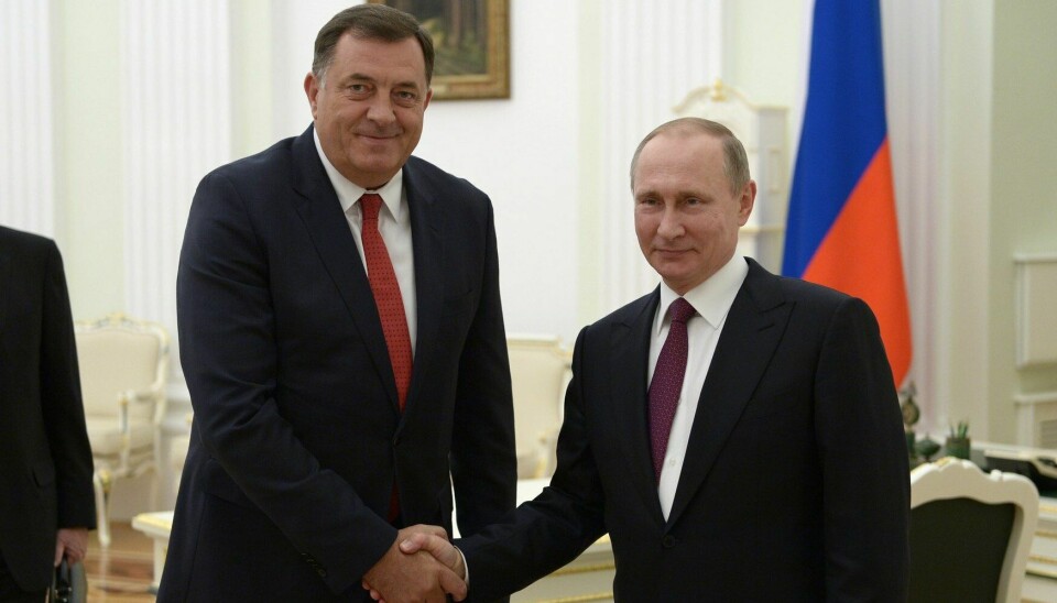 Milorad Dodik og Vladimir Putin