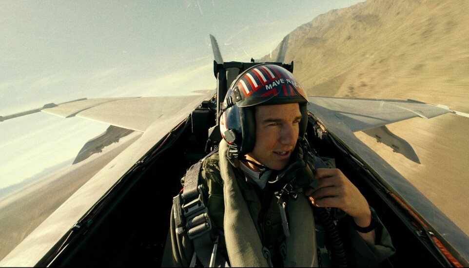 Leker seg i luften igjen: Tom Cruise som Pete «Maverick» Mitchell.