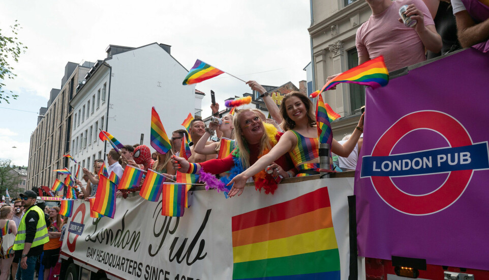 London Pubs flåte under Pride-paraden i 2019. Årets parade ble avlyst som følge av terrorangrepet på London Pub og Per på Hjørnet.