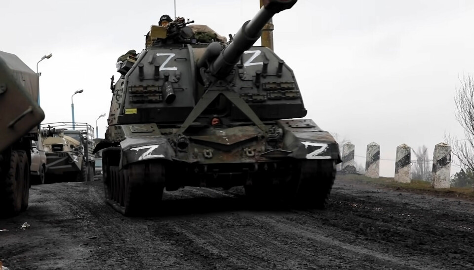 Russisk stridsvogn i Ukraina