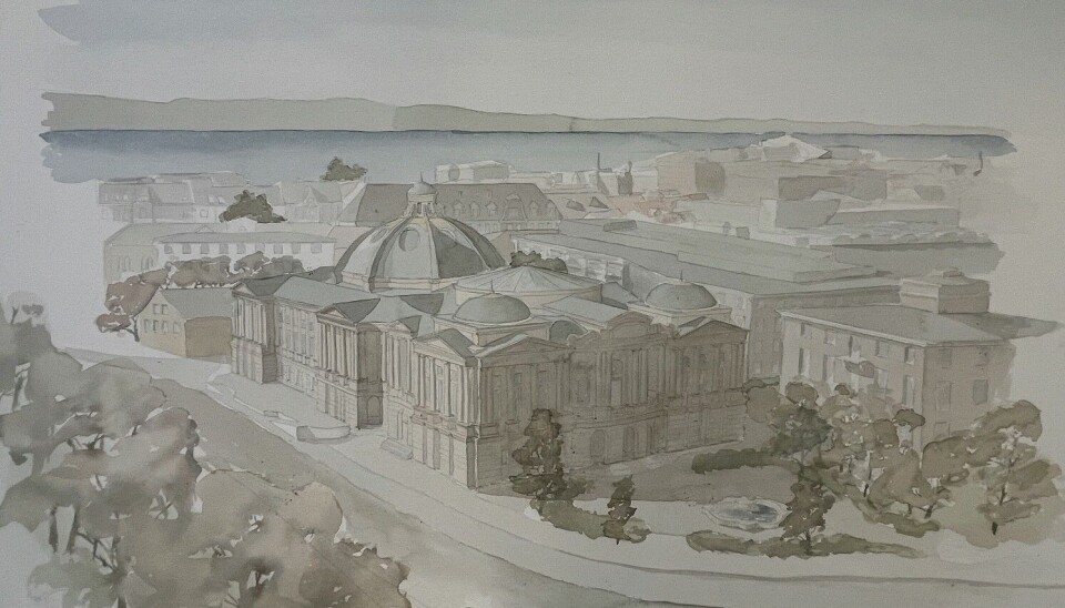 Minerva inviterer til lanseringsfest med tema arkitektur på Bakgården på Løkka torsdag 6. juni kl. 19. Omgivelsene er dessverre ikke like storslagne som illustrasjonen over, men vi lover god diskusjon i panelet, god stemning i lokalet og god drikke i baren.