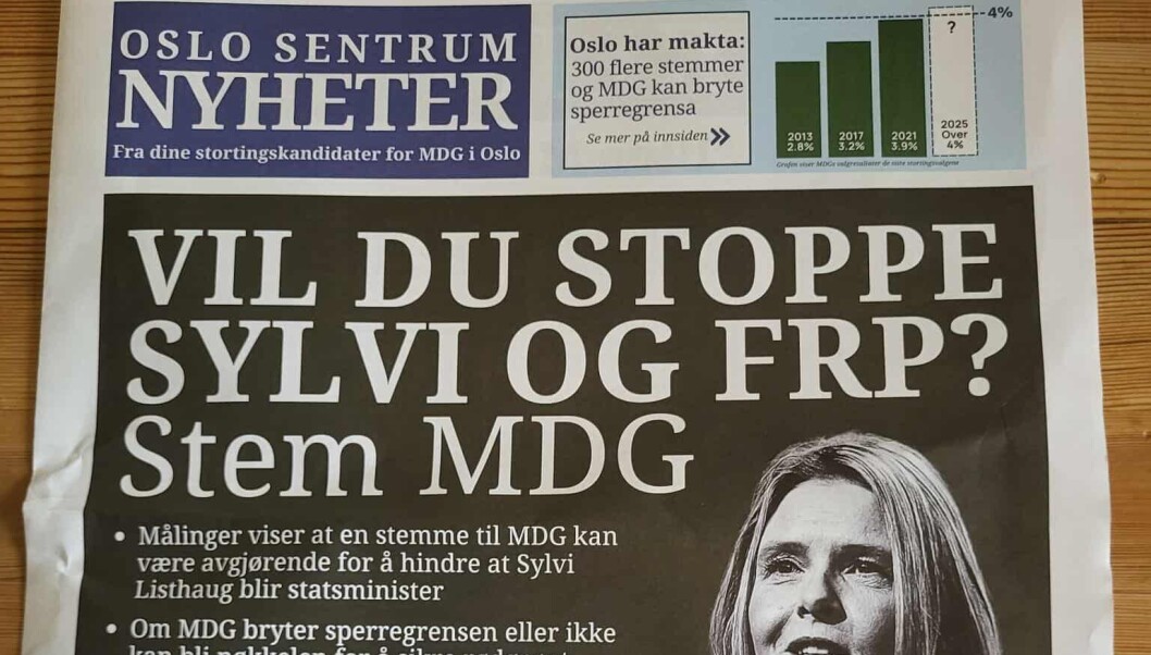 – Uredelig av et politisk parti å sende sånt til folks postkasser